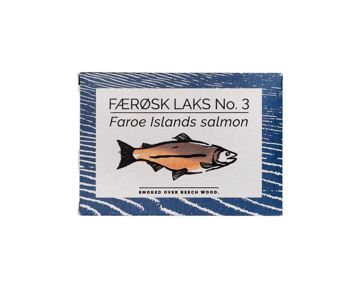 Fangst Tinned Seafood Fangst Færøsk Laks No. 3 - Faroe Islands Salmon Smoked Over Beech Wood - BKLYN Larder
