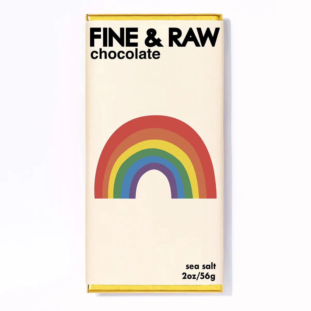 Fine & Raw Holiday Chocolate Pride Sea Salt Bar 2oz. - BKLYN Larder