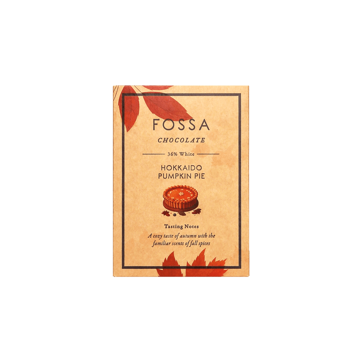 Fossa Holiday Chocolate Hokkaido Pumpkin Pie White 36% - BKLYN Larder
