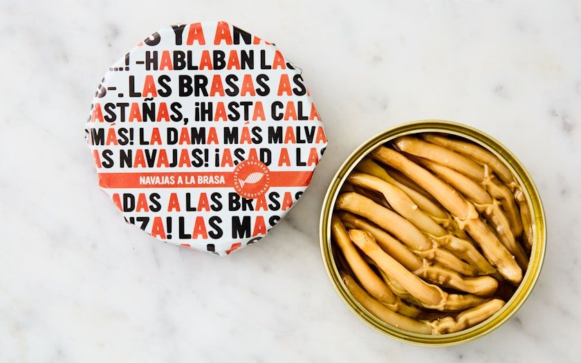 Güeyu Mar Tinned Fish Chargrilled Smoked Sardine Tails in Escabeche - BKLYN Larder