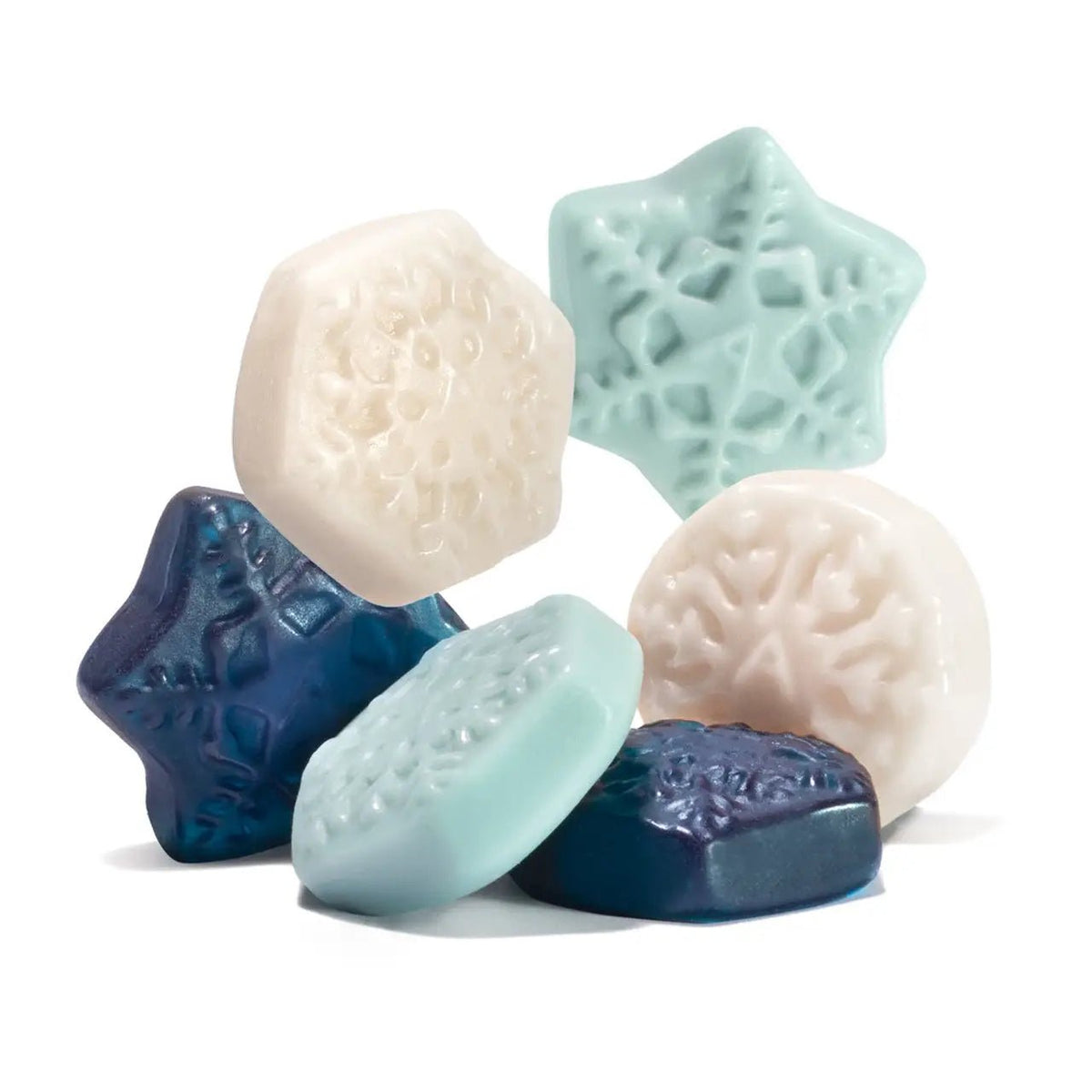 Holiday Gummy Candy Bags Blue and White Snowflakes - BKLYN Larder