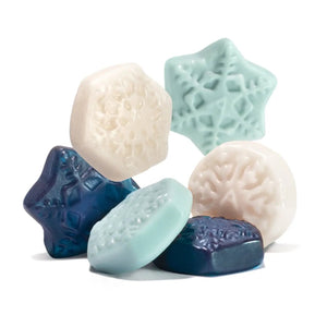 Holiday Gummy Candy Bags Blue and White Snowflakes - BKLYN Larder