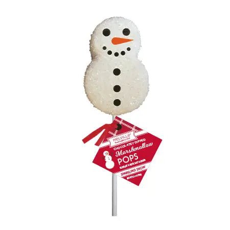 Holiday Marshmallow Pops Crystal Snowman - BKLYN Larder