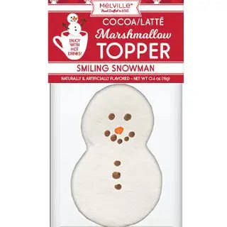 Holiday Marshmallow Toppers Smiling Snowman Topper - BKLYN Larder