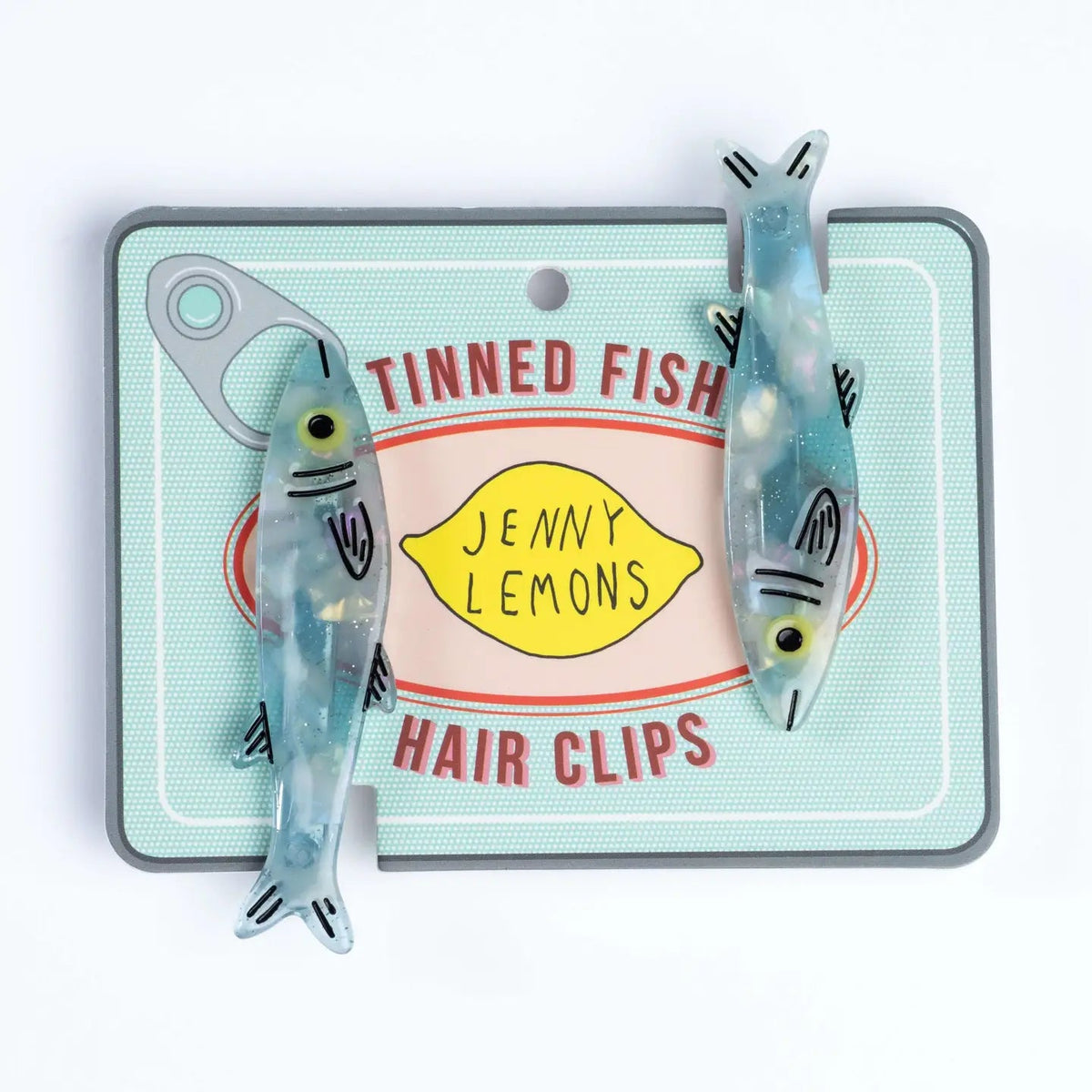 Jenny Lemons Accessories Blue Sardine Alligator Clip Set - BKLYN Larder