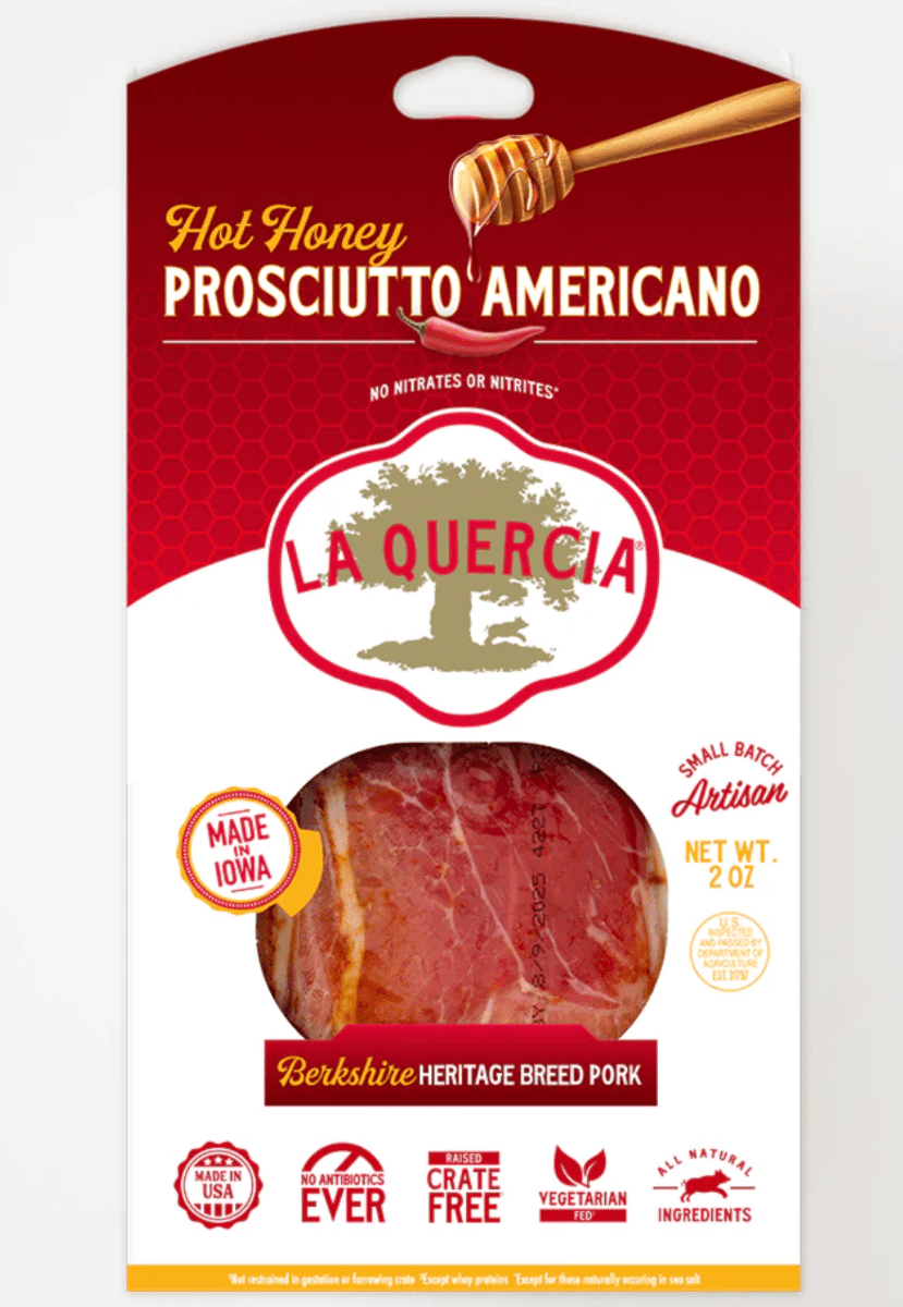 La Quercia Hot Honey Prosciutto Americano - BKLYN Larder