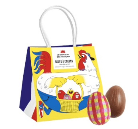 Le Chocolat des Français Easter Eggs Box of 10 Milk and Dark Chocolate Eggs - BKLYN Larder