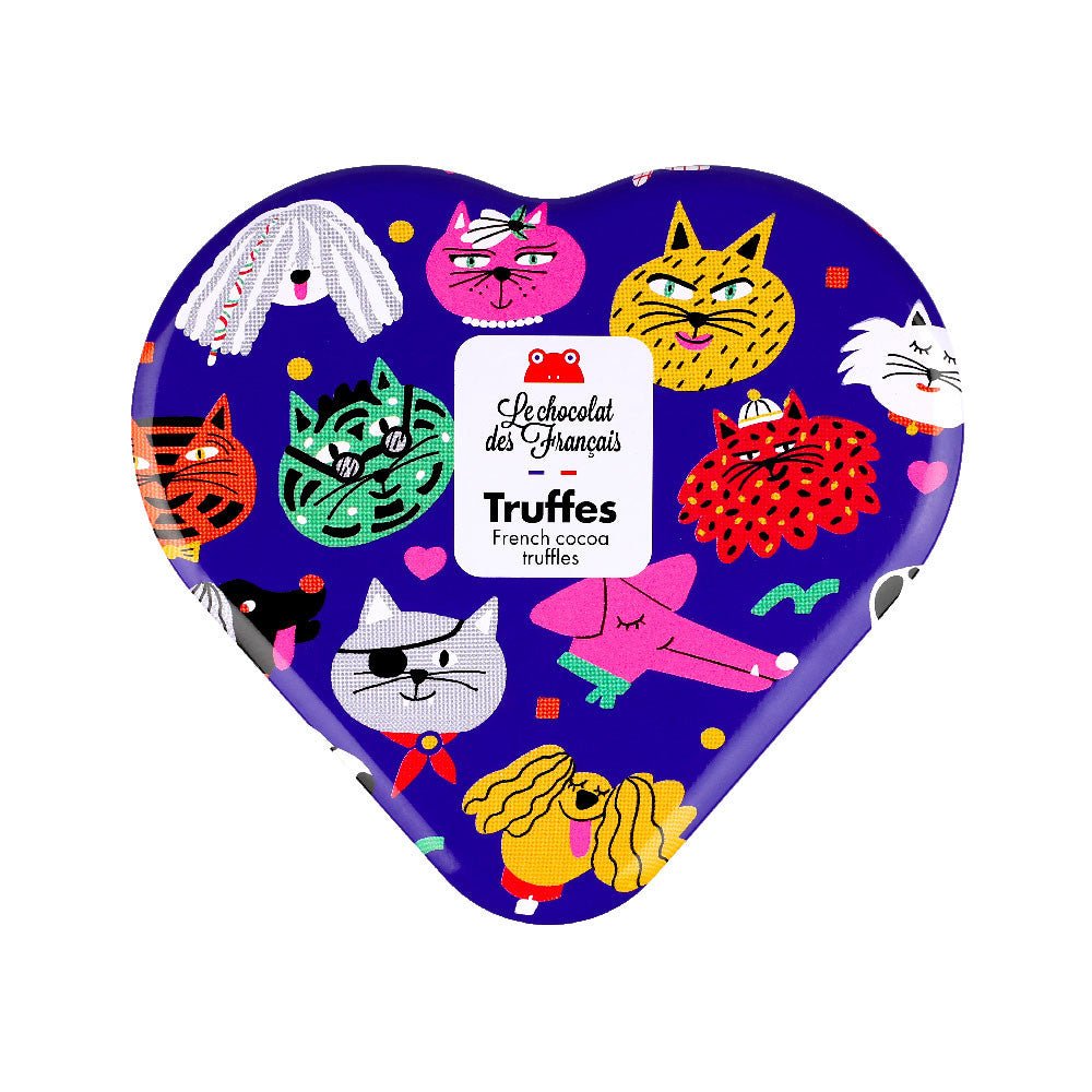 Le Chocolat des Français Heart Truffle Tin - BKLYN Larder