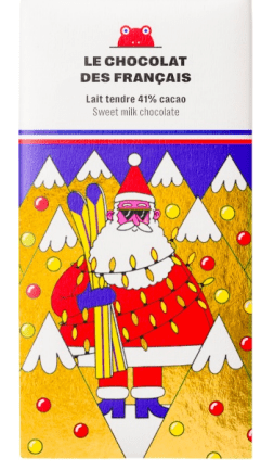 Le Chocolat des Français Santa Chocolate Bar - BKLYN Larder