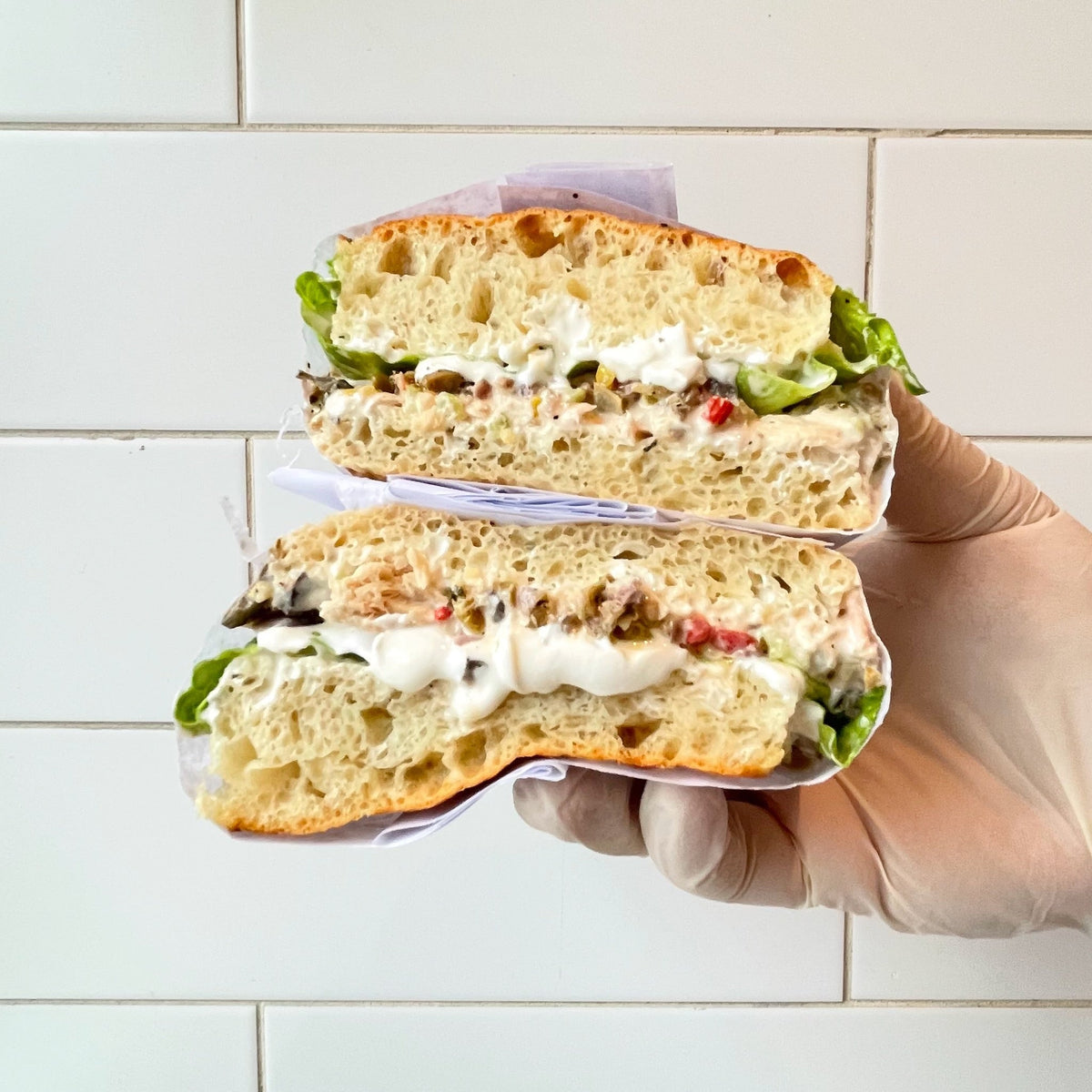 **Limited Special** - BEZI Tuna Focaccia Sandwich - BKLYN Larder