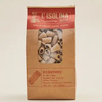 L'Isolina Pasta Whole Grain Rigatoni - BKLYN Larder