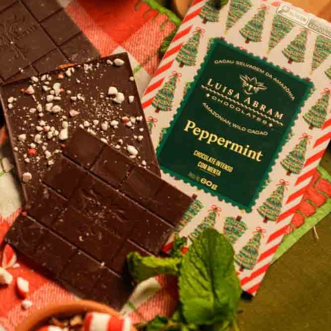 Luisa Abram Holiday Chocolate Bars Peppermint - BKLYN Larder