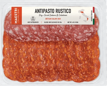 Maestri D'Italia Packaged Meats Antipasto Rustico Salame and Spianata - BKLYN Larder
