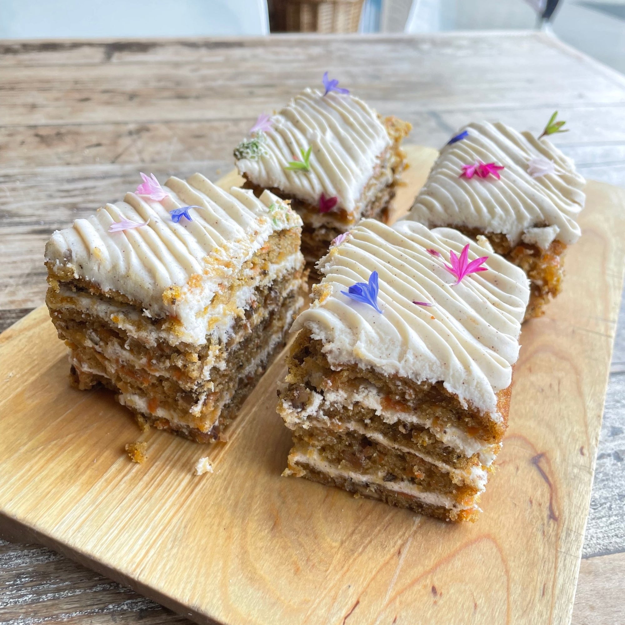 Malted Maple Carrot Cake Slice - BKLYN Larder
