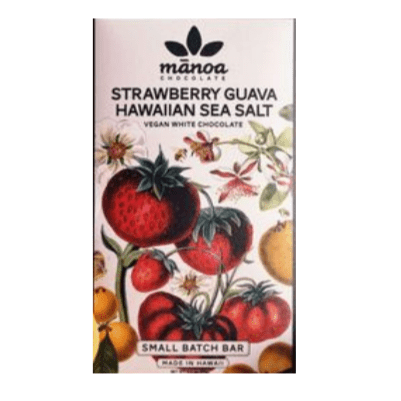 Manoa Chocolate Strawberry Guava Hawaiian Sea Salt White Chocolate - BKLYN Larder