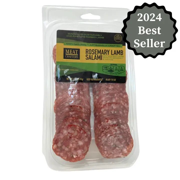MeatCrafters Sliced Classic Dry - Cured Lamb Salami Rosemary & Garlic - BKLYN Larder