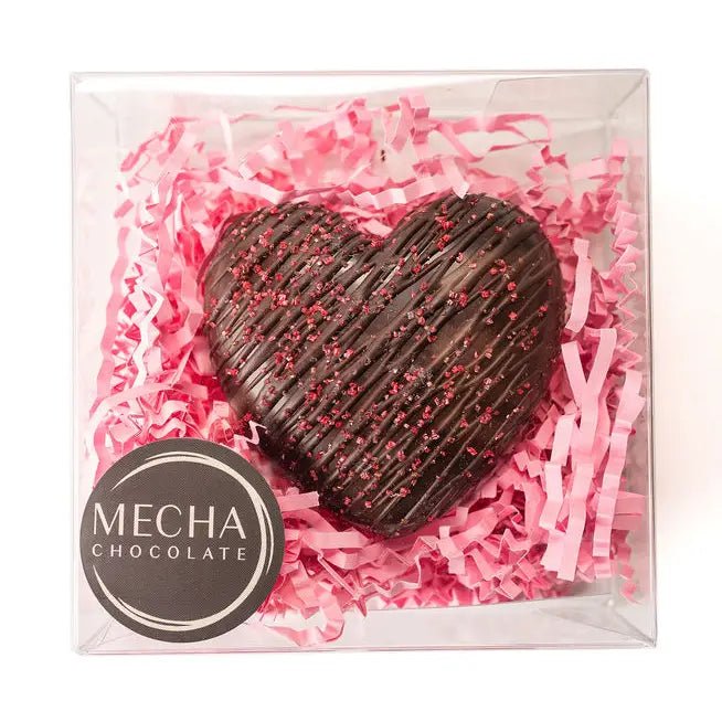 MECHA Chocolate Valentines Chocolates Peanut Butter Filled Heart - BKLYN Larder