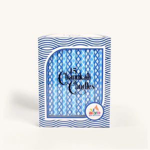 Ner Mitzvah Hanukkah Candles Blue Diamond - BKLYN Larder