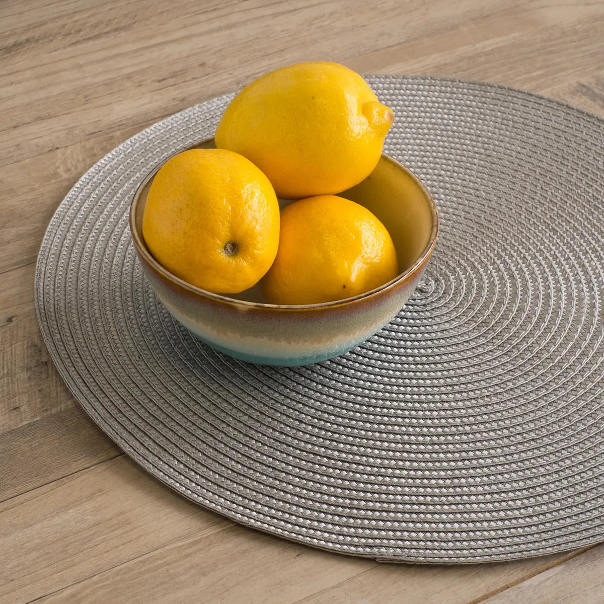 Now Designs by Danica Houswares Disko Cobblestone Round Placemat - BKLYN Larder