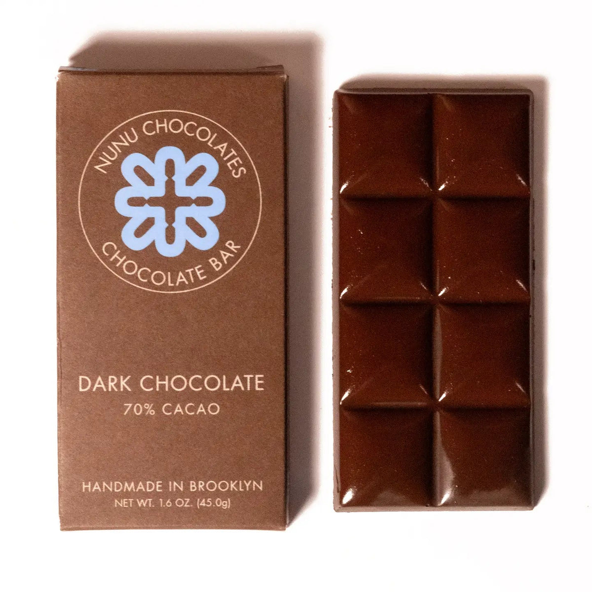 Nunu Chocolates Salt Caramels 70% Dark Chocolate Bar - BKLYN Larder