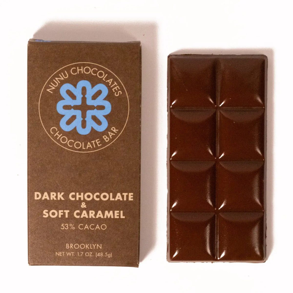 Nunu Chocolates Salt Caramels Soft Caramel Dark Chocolate Bar - BKLYN Larder