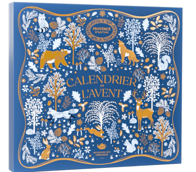 Provence d'Antan Carousel Tea Advent Calendar Blue Holiday Box - BKLYN Larder