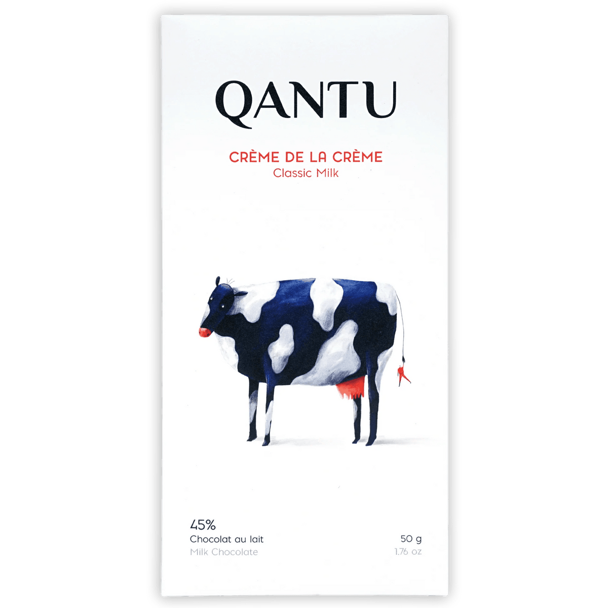 Qantu Chocolate Creme de la Creme Classic Milk 45% - BKLYN Larder