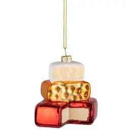 Silver Tree Holiday Ornaments Glass Cheese Stack - BKLYN Larder