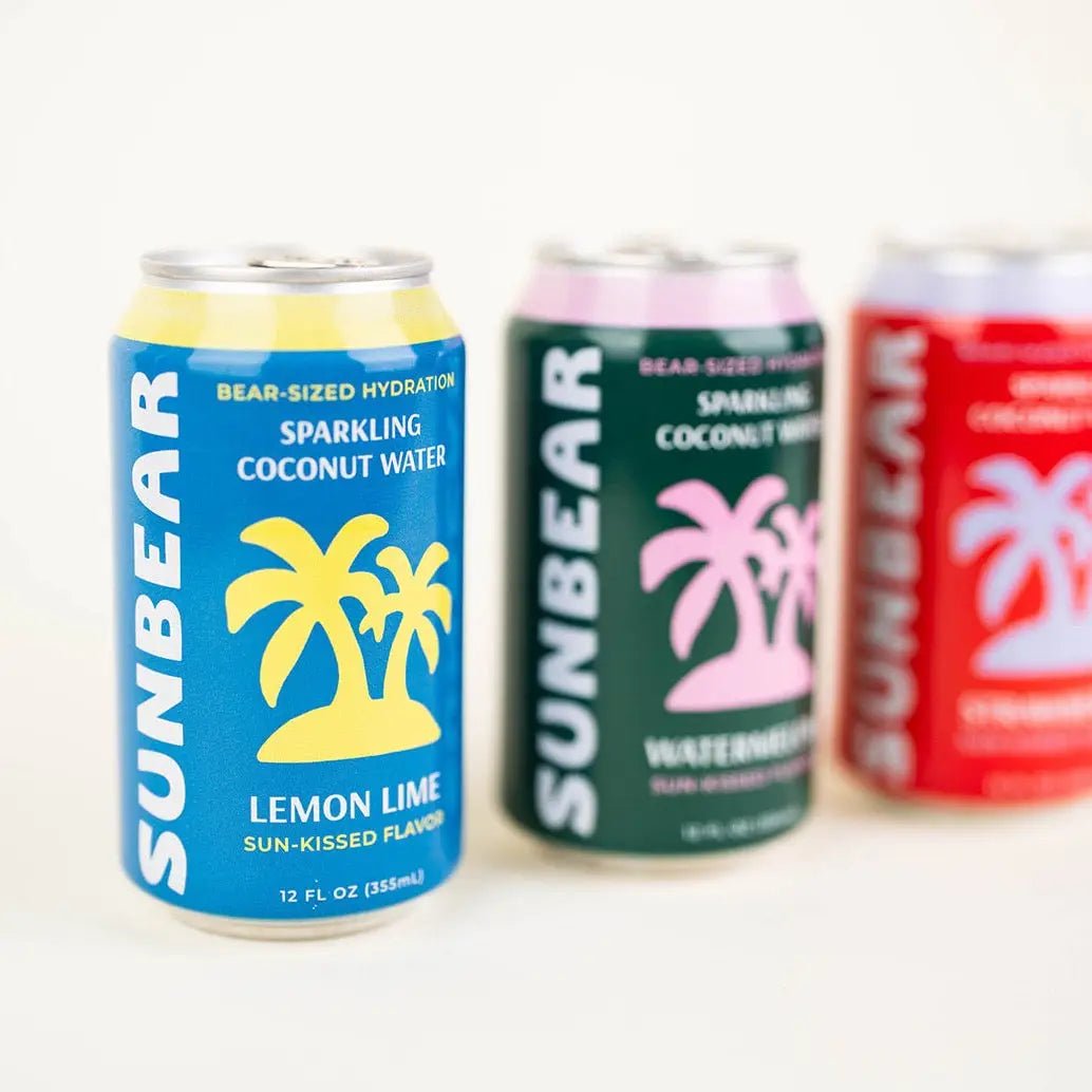 Sunbear Sparkling Coconut Water Lemon Lime - BKLYN Larder