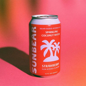 Sunbear Sparkling Coconut Water Strawberry - BKLYN Larder