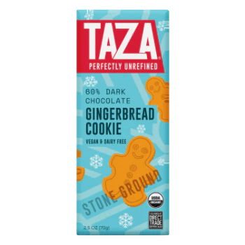 Taza Holiday Chocolate Bars Taza Gingerbread Cookie - BKLYN Larder