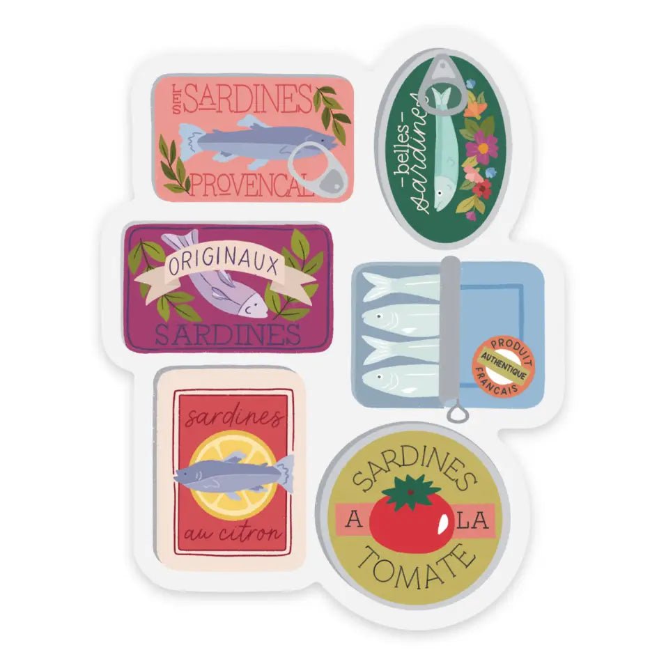 Tinned Fish Stickers! Sardine Tins - Clear - BKLYN Larder
