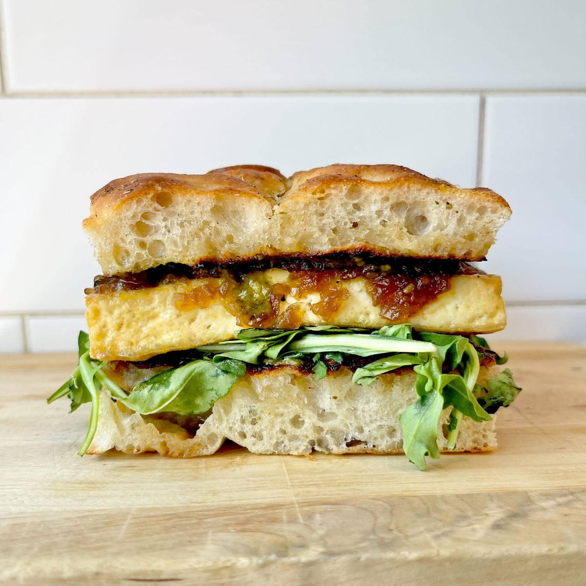 Tofu Pesto Focaccia - BKLYN Larder
