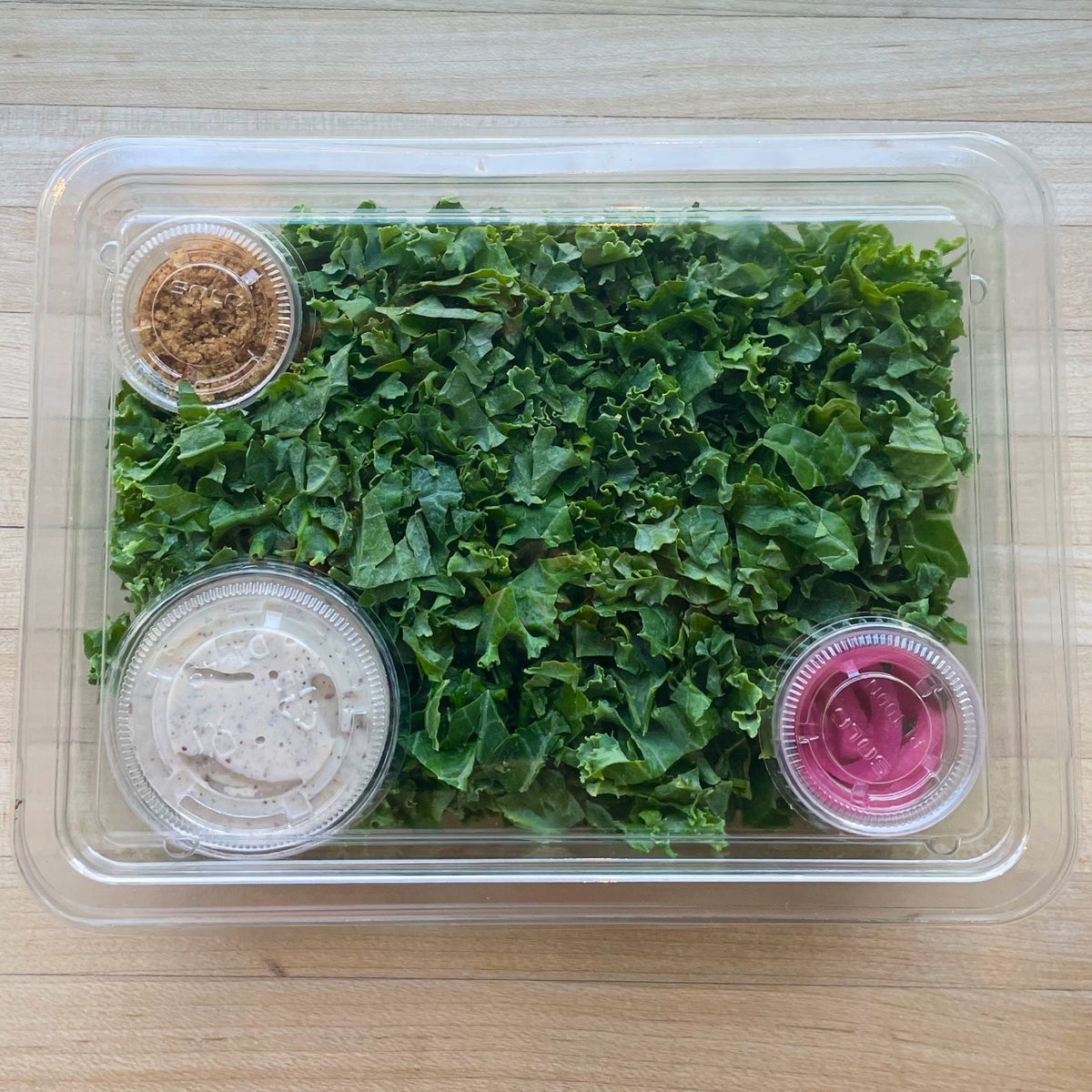 Vegetarian Kale Caesar Salad Pack Out - BKLYN Larder