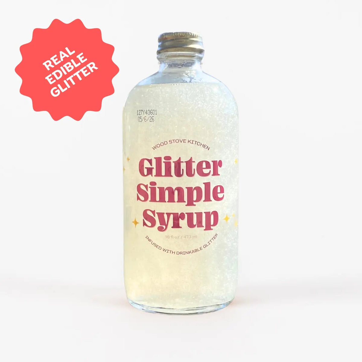 Wood Stove Kitchen Glitter Simple Syrup - BKLYN Larder