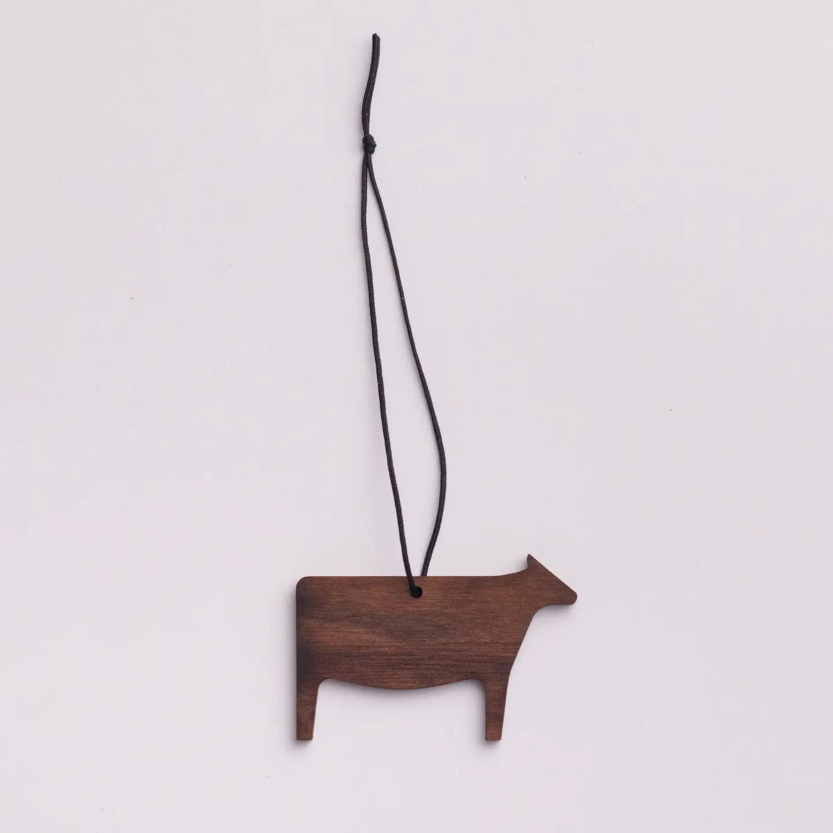 Wooden Ornaments Brown Cow - BKLYN Larder