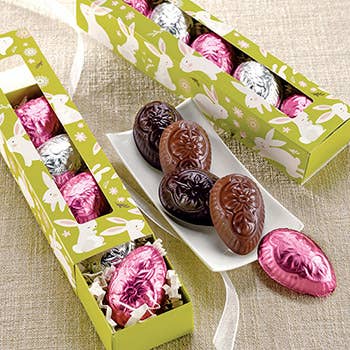 Assorted Peanut Butter Chocolate Eggs Bunny Box - BKLYN Larder