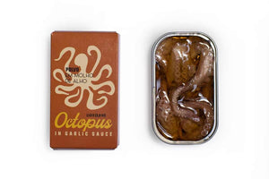 Ati Manel Tinned Seafood Octopus in Garlic Sauce - BKLYN Larder