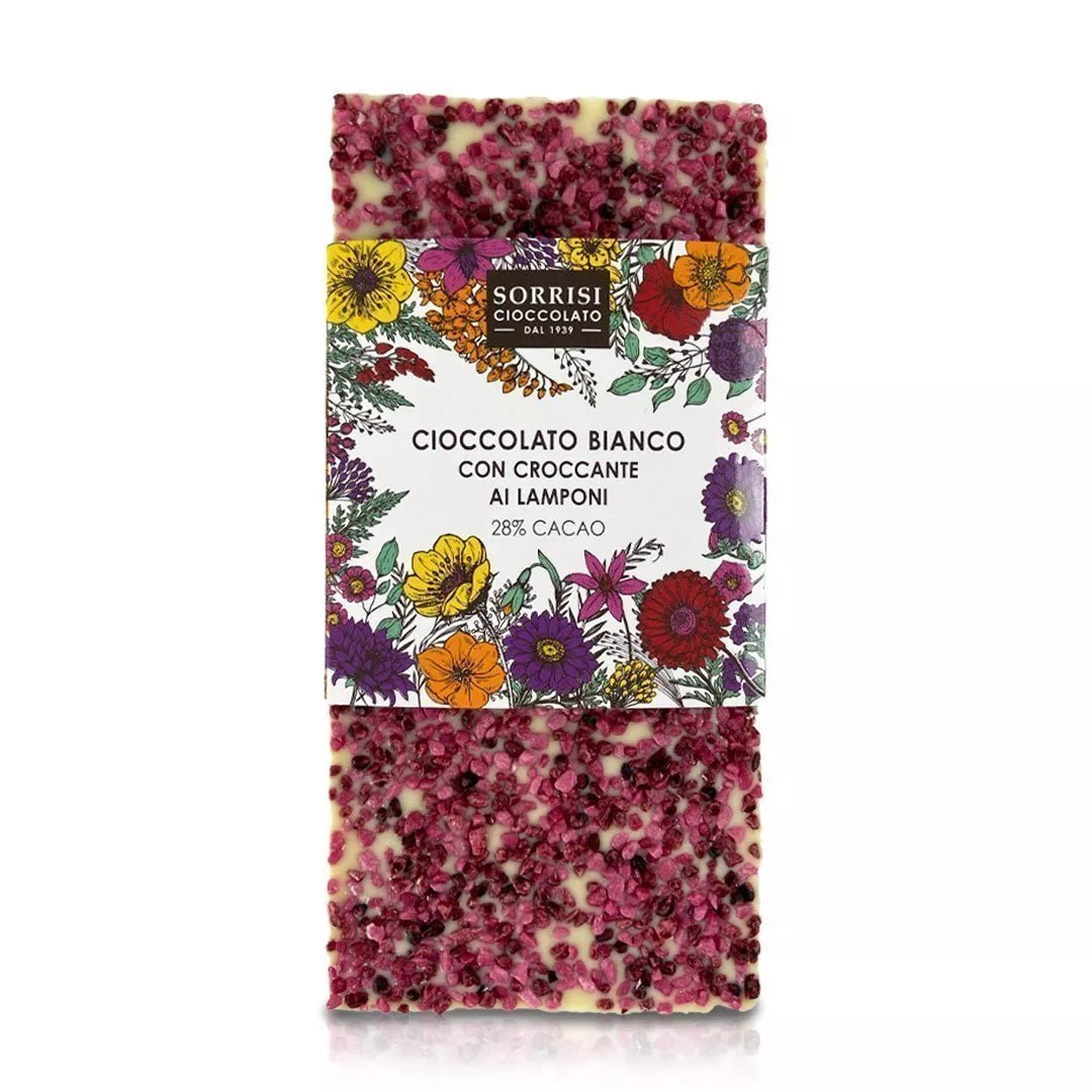 Boella and Sorrisi White Chocolate Raspberry Bar - BKLYN Larder