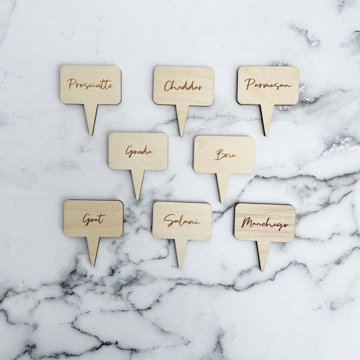 Cheese Display Signs Engraved - BKLYN Larder