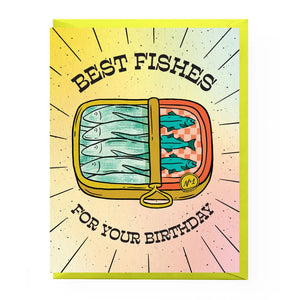 Cheesy Birthday Greeting Cards Best Fishes Birthday Card - BKLYN Larder