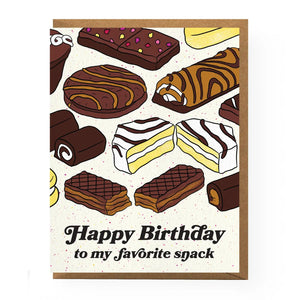 Cheesy Birthday Greeting Cards Snack Cake Birthday Card - BKLYN Larder