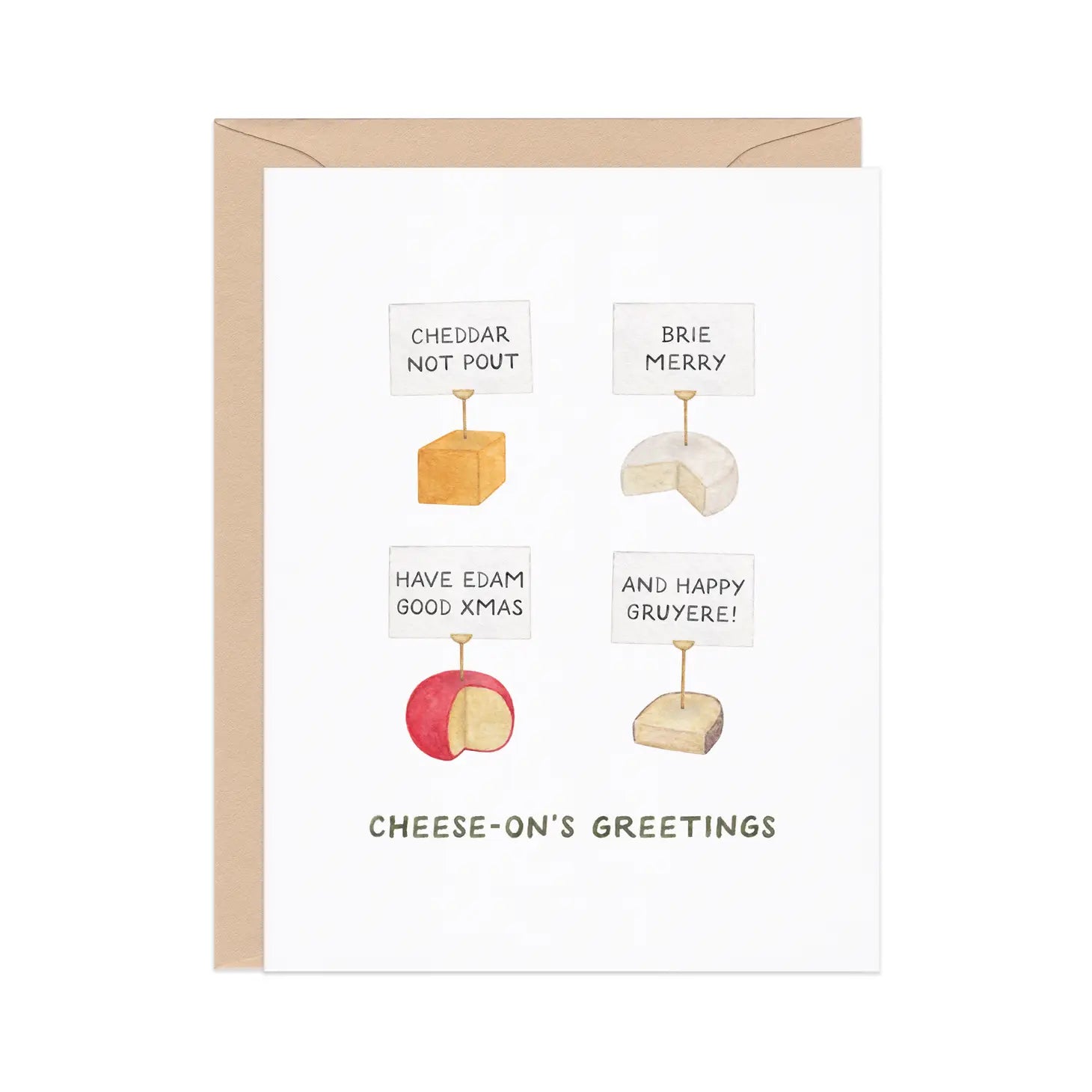 Cheesy Holiday Greeting Cards Cheese-on's Greetings - BKLYN Larder