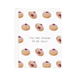 Cheesy Holiday Greeting Cards Sufganiyot - 'Tis the Season to be Jelly - BKLYN Larder