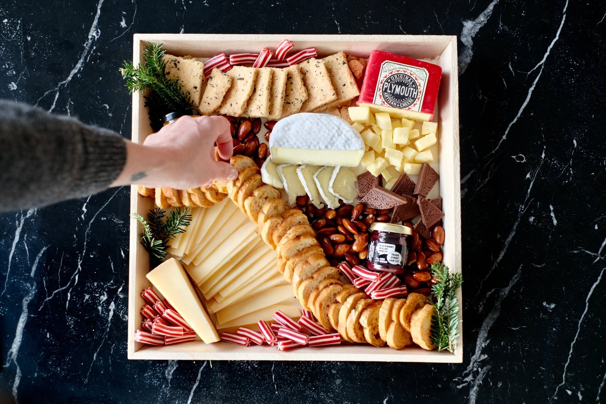 Christmas Cheese Gift Basket - BKLYN Larder