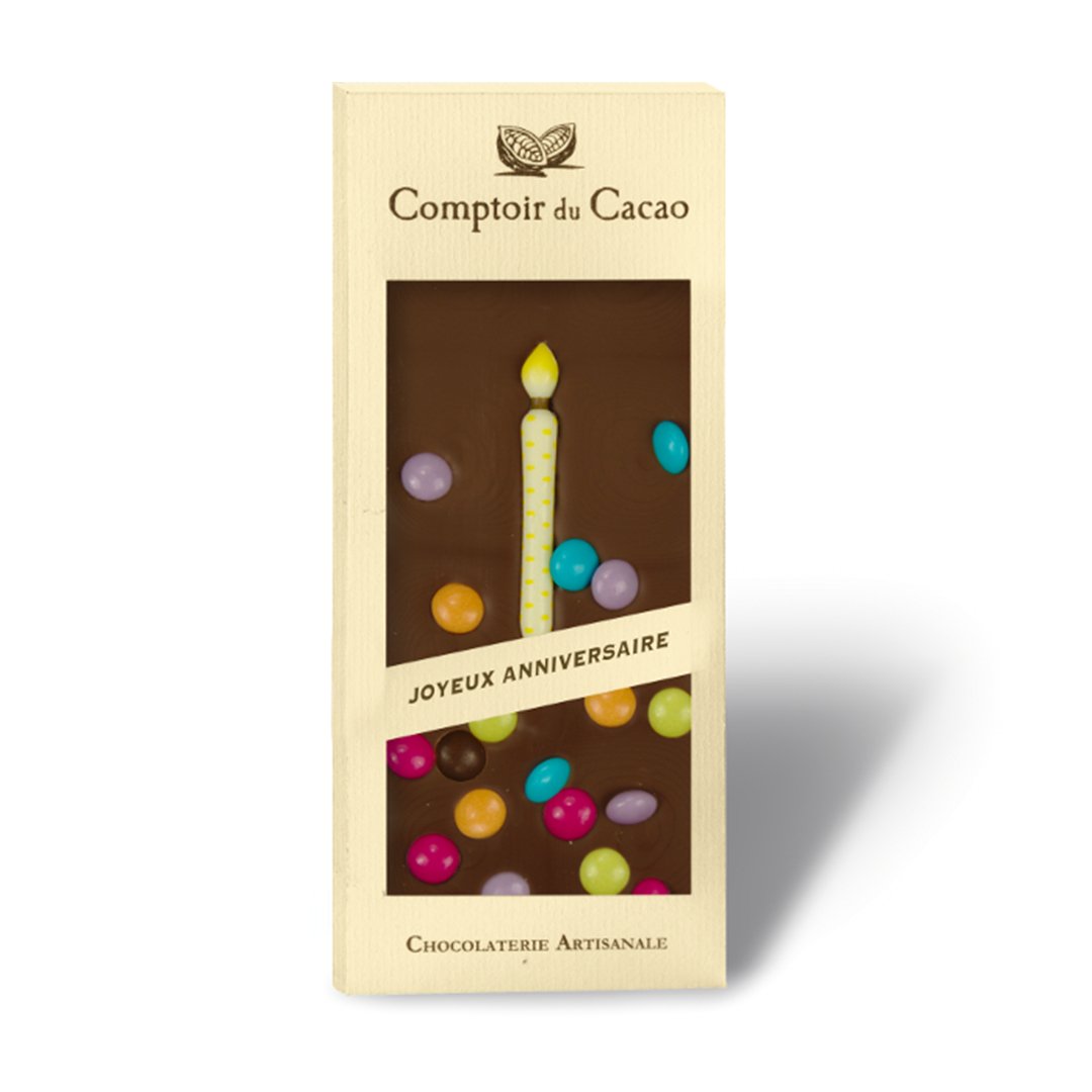 Comptoir du Cacao Chocolate bars Dark Chocolate Birthday Bar - BKLYN Larder