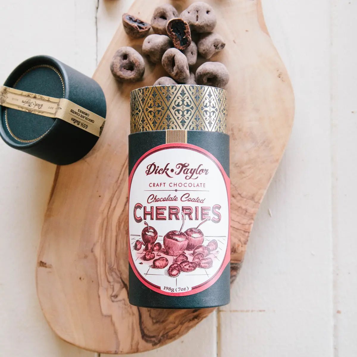 Dick Taylor Chocolate Coated Cherries Dick Taylor Orange Bourbon Pecan 65% - BKLYN Larder