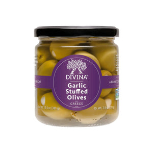 Divina Jarred Olives Garlic Stuffed - BKLYN Larder