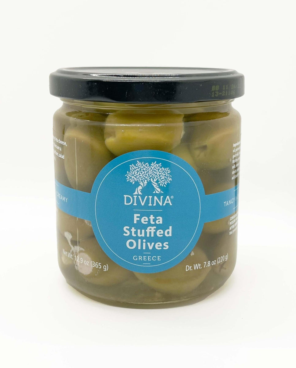 Divina Olives Stuffed with Cheese Olives Stuffed with Feta Cheese, - BKLYN Larder