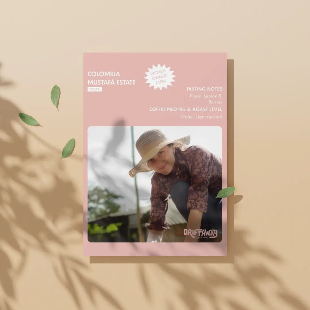 Driftaway Coffee Beans Decaf Colombia Ana Mustafa - 12 oz Whole Bean - BKLYN Larder